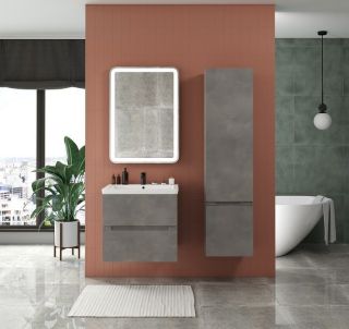 Шкаф подвесной Art&Max Techno 40x160см правый айс какао AM-Techno-1600-AC-SO-FC305-R